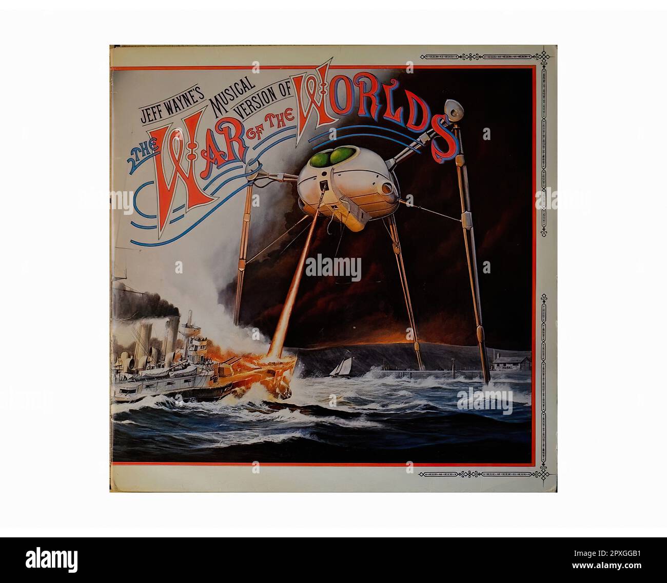 Jeff Wayne`s Musical Version Of The War Of The Worlds Vintage L.P Music Vinyl Record Stock